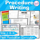 Year 3 & 4 English - Procedure Unit - Australian Curriculum
