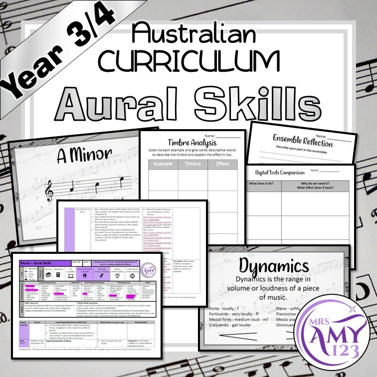 Australian Curriculum Year 5/6 Aural Skills Unit
