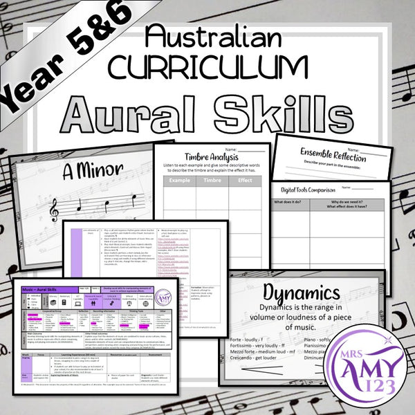Year 5 & 6 Music - Aural Skills Unit - Australian Curriculum