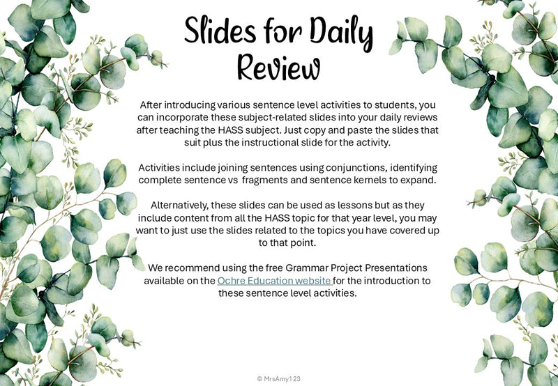 Year 2 HASS Supplemental Writing Pack