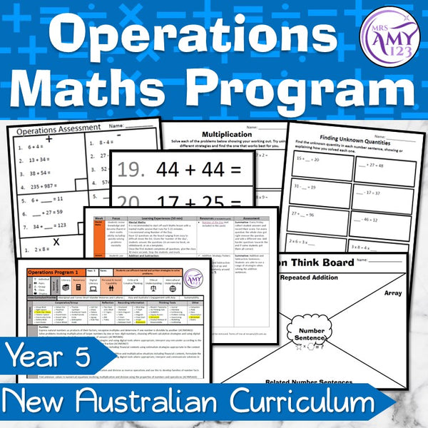 Year 5 Operations Maths Program