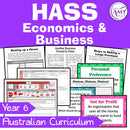Year 6 HASS - Economics & Business Unit - Australian Curriculum