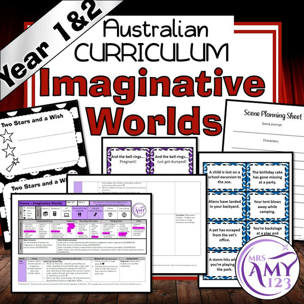 Year 1 & 2 Drama - Imaginative Worlds Unit - Australian Curriculum
