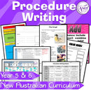 Year 5 & 6 English - Procedure Writing Unit - Australian Curriculum