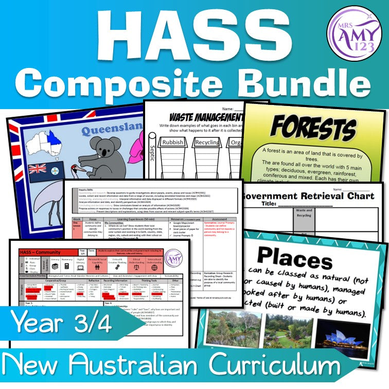 Australian Curriculum Year 3/4 Ultimate Composite Bundle