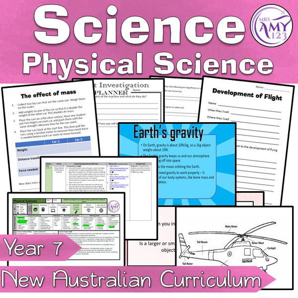 Year 7 Australian Curriculum Physical Science Unit V9