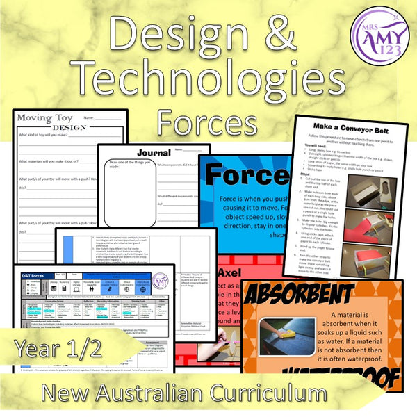 Year 1 & 2 Technologies - Forces Unit - Australian Curriculum