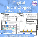 Year 5 & 6 Technologies - Numbers & Data Unit - Australian Curriculum