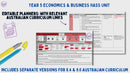 Year 5 HASS - Economics & Business Unit - Australian Curriculum