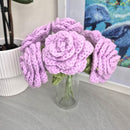 Bouquet of Hand-Made Crocheted Flowers- Roses