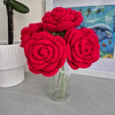 Bouquet of Hand-Made Crocheted Flowers- Roses