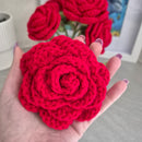 Bouquet of Hand-Made Crocheted Flowers- Roses