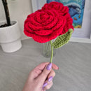 Bouquet of Hand-Made Crocheted Flowers- Roses