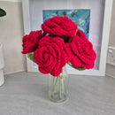 Bouquet of Hand-Made Crocheted Flowers- Roses