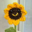 Hand Crocheted Sunflower in Pot