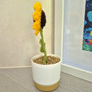 Hand Crocheted Sunflower in Pot