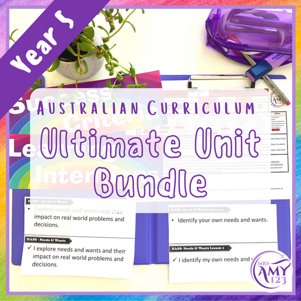 Year 5 Australian Curriculum Ultimate Unit Bundle