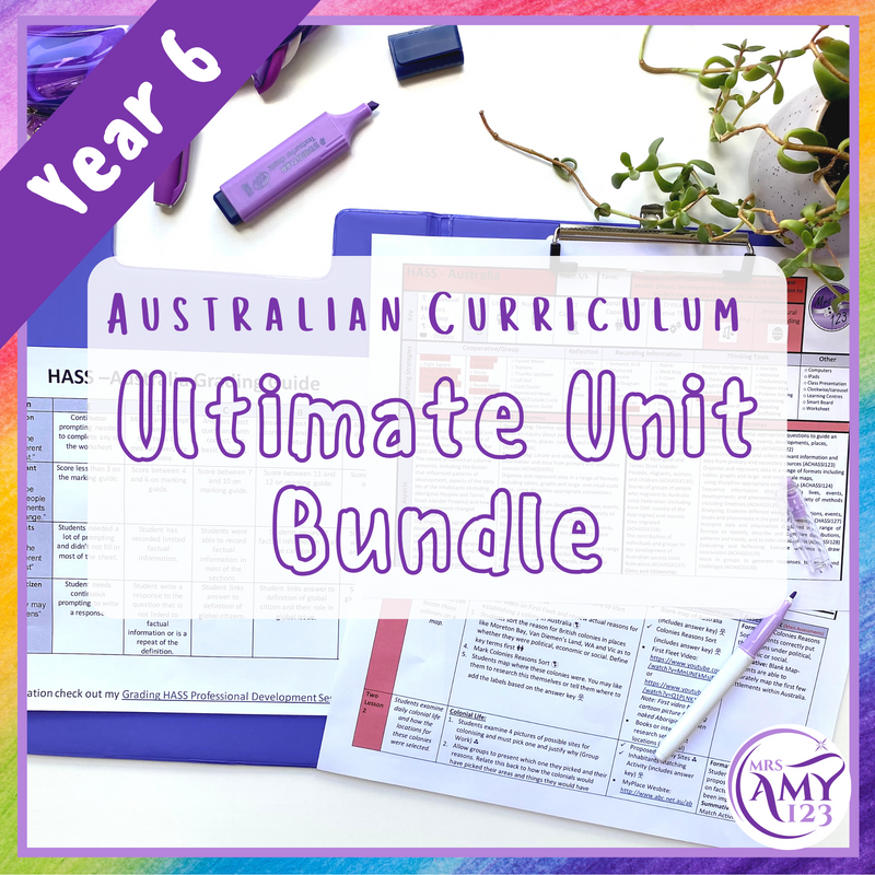 Year 6 Australian Curriculum Ultimate Unit Bundle