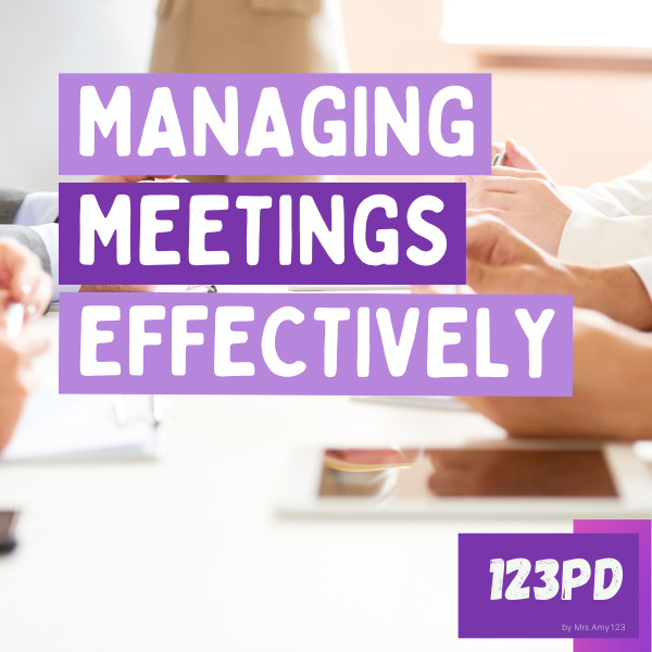 Professional Development Session: Managing Meetings Effectively