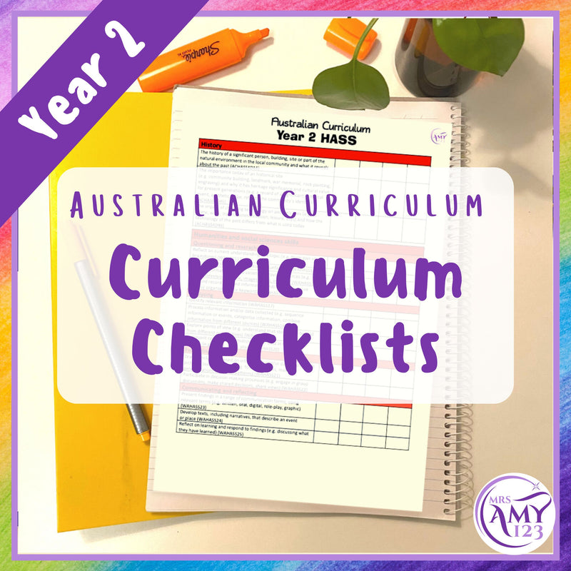 Year 2 Australian Curriculum Checklists