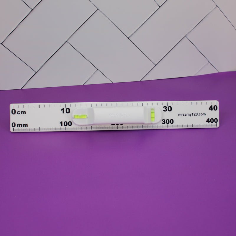 Magnetic Level Whiteboard Ruler - 40cm