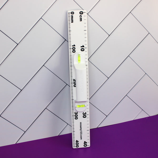 Magnetic Level Whiteboard Ruler - 40cm