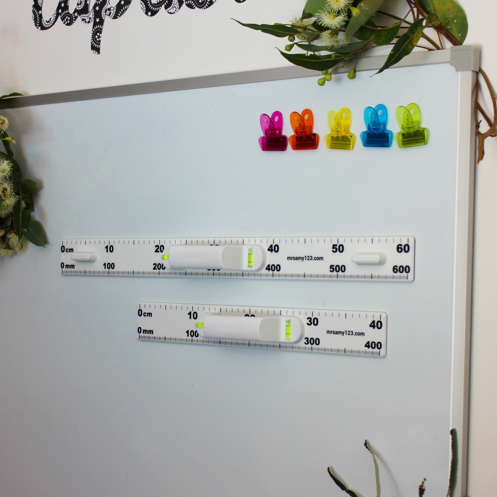 Level Whiteboard Ruler Bundle 40cm & 60cm