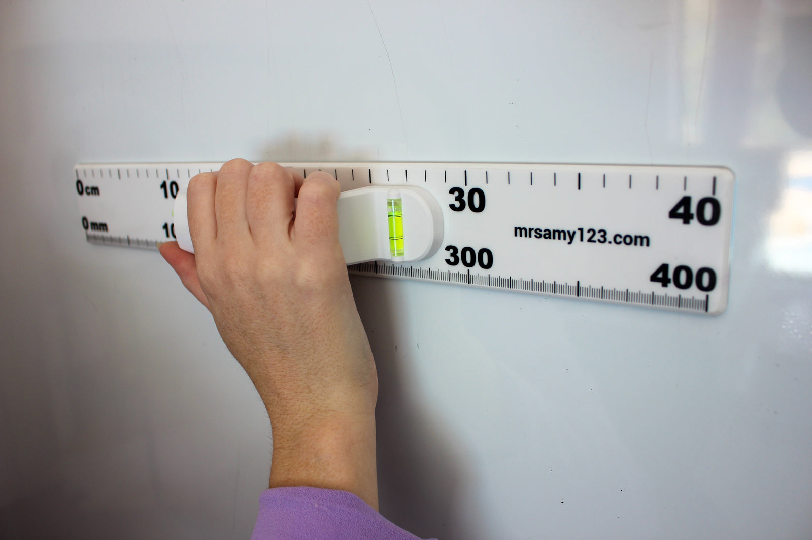 Magnetic Level Whiteboard Ruler - 40cm