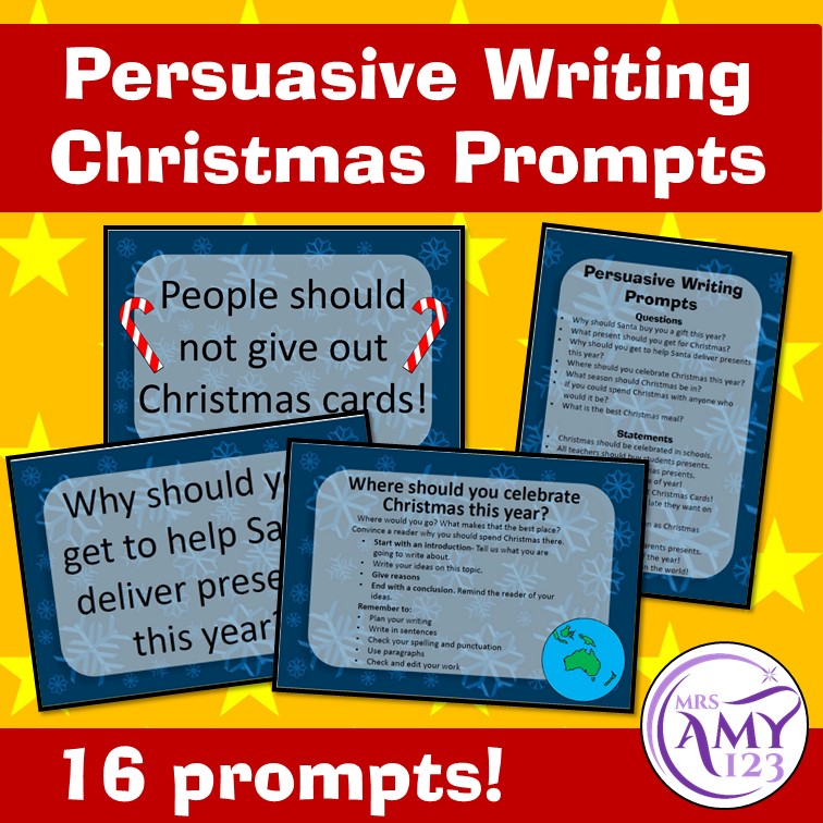 Persuasive Writing Christmas Prompts