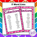 Collection Vocabulary Pack - Word Lists, Flash Cards & Activities