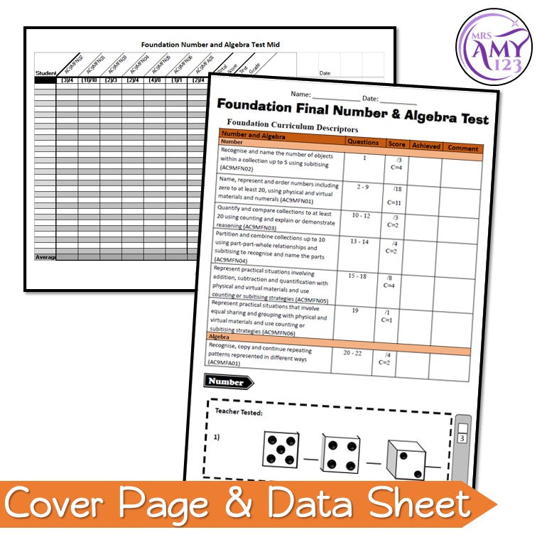 Foundation Math Easy Questions Foundation Maths - Mathematics Test Pack - Australian Curriculum