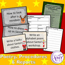 Text Type Writing Christmas Prompts Bundle - Poetry, Persuasive and More!