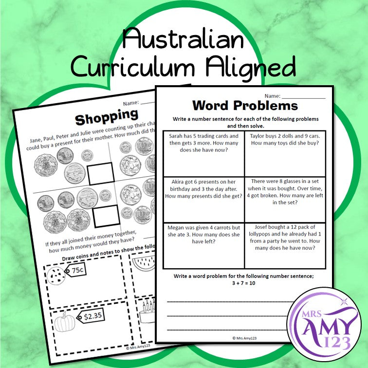 Year 2 Maths - Mathematics Revision Sheets - Australian Curriculum