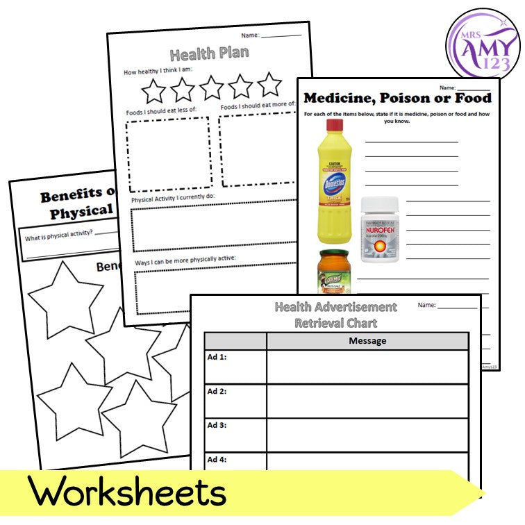 Year 1 & 2 Health - Keeping Healthy Unit - Australian Curriculum