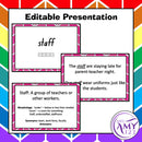 Collection Vocabulary Pack - Word Lists, Flash Cards & Activities