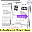Year 1 Maths - Number & Algebra Test Pack - Australian Curriculum
