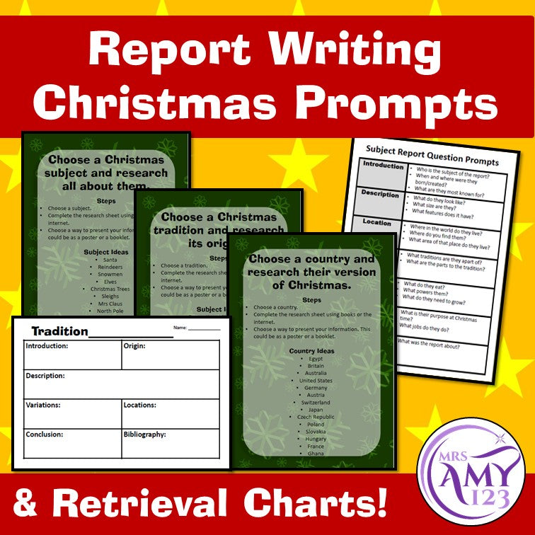 Report Writing Christmas Prompts