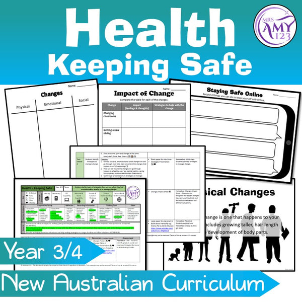 Australian Curriculum Year 3/4 keeping Safe Health Unit
