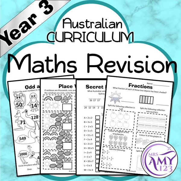 Year 3 Maths Revision - Australian Curriculum Aligned
