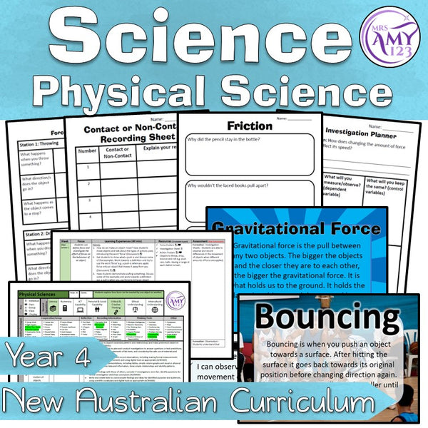 Year 4 Physical Science- Forces- Australian Curriculum