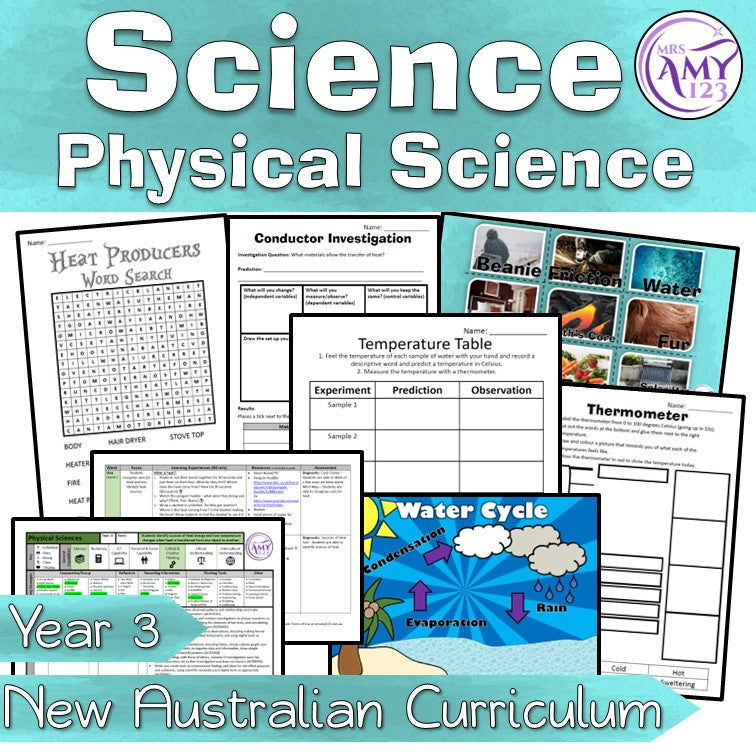 Science Year 3 Module Year 3 Science - Physical Science Unit - Australian Curriculum