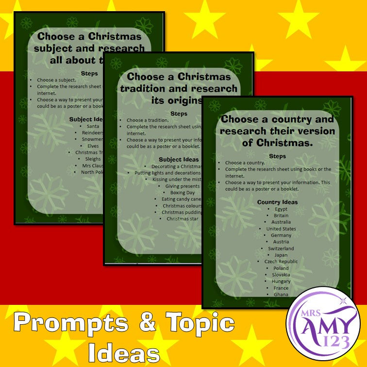 Report Writing Christmas Prompts