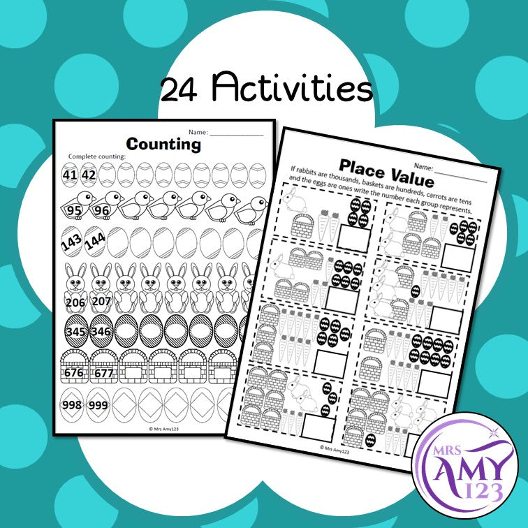 Year 3 Easter Maths - Australian Curriculum Aligned