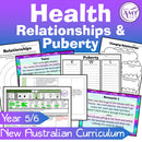 Year 5 & 6 Health - Relationships & Puberty Unit - Australian Curriculum