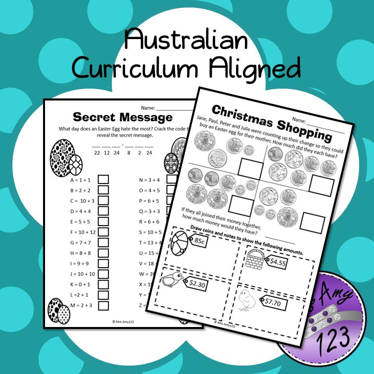 Year 3 Easter Maths - Australian Curriculum Aligned