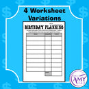 Birthday Budgeting Activity