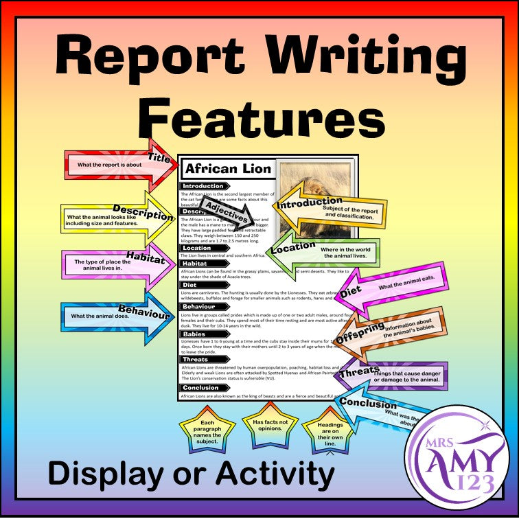Report Writing Features - Display or Activity