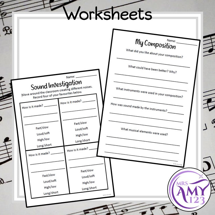Australian Curriculum Year 1/2 Creating Compositions Music Unit