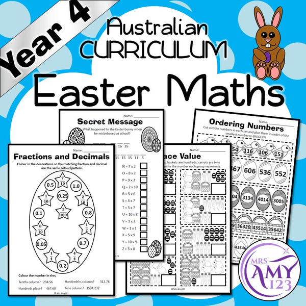 Year 4 Easter Maths - Australian Curriculum Aligned