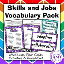 Skills and Jobs Vocabulary Pack - Word Lists, Flash Cards & Activities